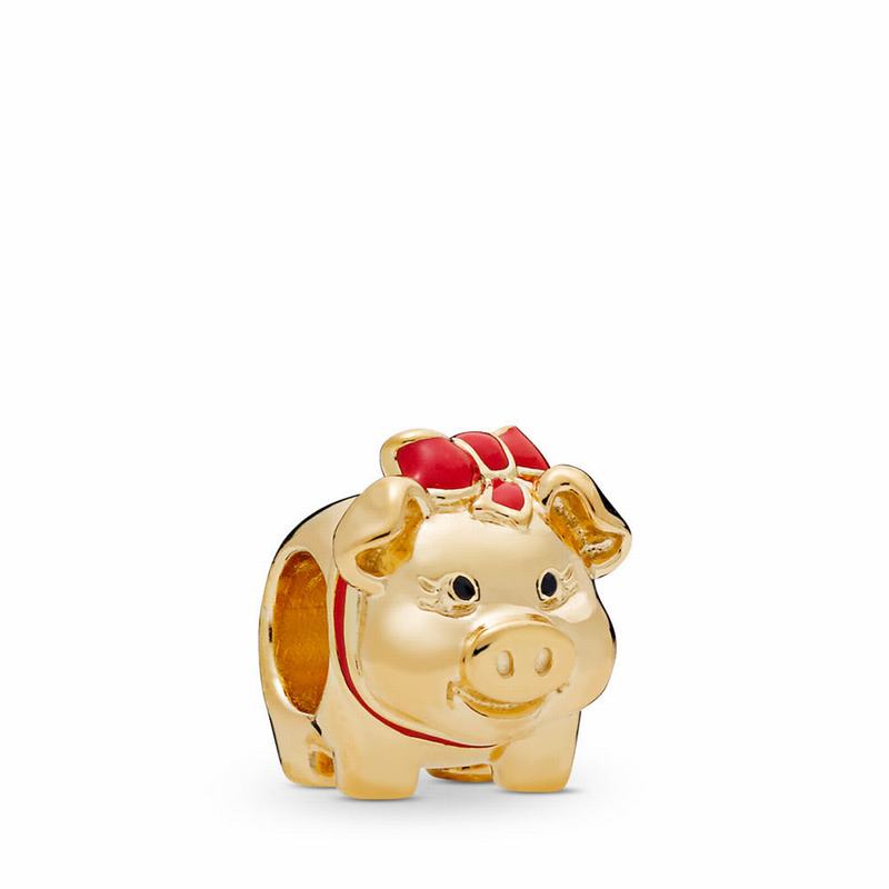Pandora Shine™ Piggy Bank Charm Gold Egypt HZ6417035